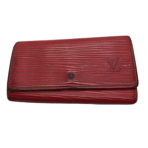 Louis Vuitton Red Epi Leather 4 Key Case - Some Flaws - Picture 1 of 13